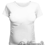 Белая женская футболка для беременных