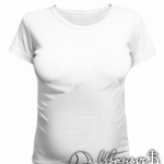 Белая женская футболка для беременных