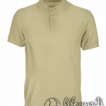 Бежевое поло мужское