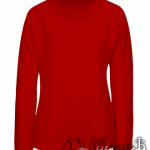 Красный свитшот женский