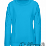 Голубой свитшот женский