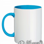 Голубая кружка под нанесение