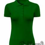 Темно-зеленое поло женское