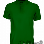 Темно-зеленое поло на заказ