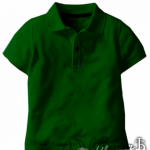 Темно-зеленое поло детское