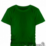 Темно-зеленая детская футболка