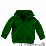 Темно-зеленая толстовка детская