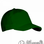 Темно-зеленая бейсболка велюровая