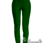 Темно-зеленые штаны женские
