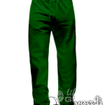 Темно-зеленые штаны зауженные