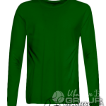Темно-зеленый лонгслив мужской