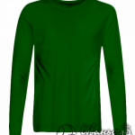 Темно-зеленый лонгслив мужской