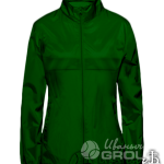 Темно-зеленая ветровка женская