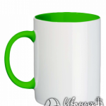 Зеленая кружка под нанесение