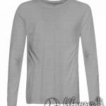 Серый-меланж лонгслив на заказ