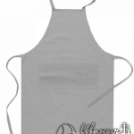 Серый-меланж фартук