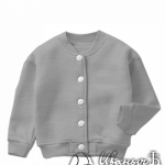 Серый-меланж бомбер детский