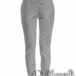Серый-меланж штаны женские