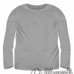 Серый-меланж лонгслив детский