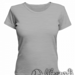 Серо-меланжевая женская футболка для беременных