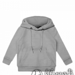 Серый-меланж худи детское