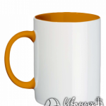 Оранжевая кружка под нанесение