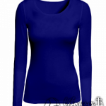 Темно-синий лонгслив женский