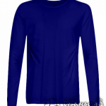 Темно-синий лонгслив мужской