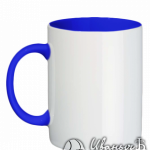 Синяя кружка под нанесение