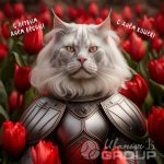 С первым днём весны и Днём кошек!