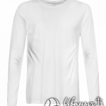 Белая футболка с длинным рукавом мужская