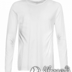 Белая футболка с длинным рукавом мужская