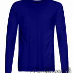 Темно-синяя футболка с длинным рукавом мужская