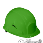 Зеленая строительная каска