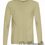 Бежевая футболка с длинным рукавом мужская