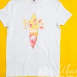 Нанесение изображения «ALOHA» на хлопковых футболки