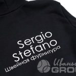 Печать логотипа «SERGIO» на толстовках