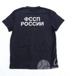Нанесение надписи «ФССП РОССИИ» на футболки