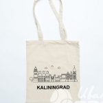 Нанесение рисунка и надписи «KALININGRAD» на сумки