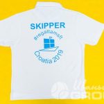 Нанесение логотип «SKIPPER» на футболки-поло