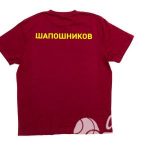 Перенос надписи «ШАПОШНИКОВ» на футболки