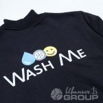 Печать логотипа «WASH ME» на бомберы