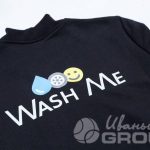 Печать логотипа «WASH ME» на бомберы