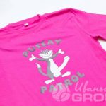 Печать изображения в виде кота на футболки