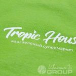 Нанесение логотипа «TROPIC HOUSE» на фартуки