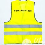 Перенос надписи «FIRE WARDEN» на сигнальные жилеты