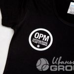 Нанесение логотипа «ОРМ» на футболки