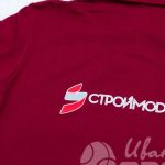 Перенос надписи «СтройМода» на футболки-поло