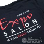 Печать логотипа «ExpoSalon» на футболках