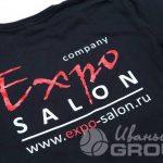 Печать логотипа «ExpoSalon» на футболках